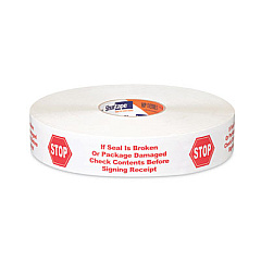 Shurtape HP 240 Packing Tape, 1.88" x 1,000 yds, White with Red Print, 6/Carton (183220)