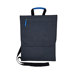 so-mine Laptop Case, Charcoal/Cobalt Fabric (SM454)