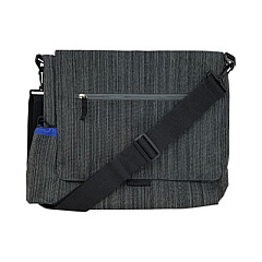 so-mine Fabric Casual Messenger Bag, Charcoal/Cobalt (SM456)