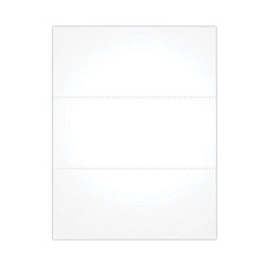 TOPS Blank Cut Sheets for W-2 or 1099 Tax Forms, 3-Down Style, 8.5 x 11, White, 50/Pack (BL1099S)