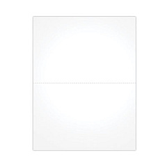 TOPS Blank Cut Sheets for W-2 or 1099 Tax Forms, 2-Up Style, 8.5 x 11, White, 100/Pack (BLW2Q)
