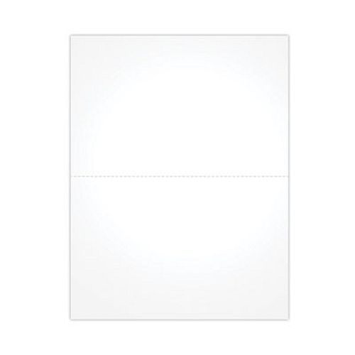 TOPS Blank Cut Sheets for W-2 or 1099 Tax Forms, 2-Up Style, 8.5 x 11, White, 100/Pack (BLW2Q)