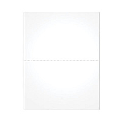 TOPS Blank Cut Sheets for W-2 Tax Forms, 2-Down Style, 8.5 x 11, White, 50/Pack (BLW2S)