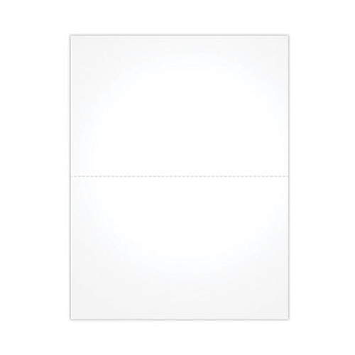 TOPS Blank Cut Sheets for W-2 Tax Forms, 2-Down Style, 8.5 x 11, White, 50/Pack (BLW2S)