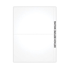 TOPS Blank Cut Sheets for 1099 Tax Forms, 2-Up Style, 8.5 x 11, White, 50/Pack (LBLANKQ)