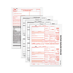 TOPS 1099 Tax Forms, Fiscal Year: 2022, Three-Part Carbonless, 8.5 x 5.5, 2 Forms/Sheet, 50 Forms Total (LINT317)