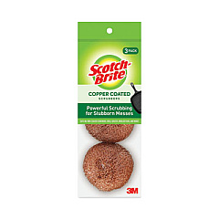 Scotch-Brite Metal Scrubbing Pads, 2.25 x 2.75, Copper, 3/Pack, 8/ Packs/Carton (213C)