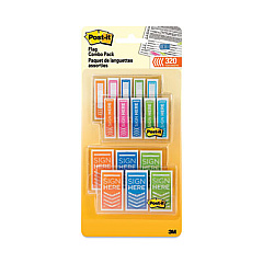 Post-it Flags Combo Pack, 0.5" and 1", Assorted Bright Colors, 320/Pack (680SH4VAOTG)