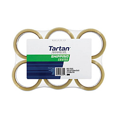 Tartan 3710 Packaging Tape, 3" Core, 1.88" x 109.3 yds, Clear, 6/Pack (70005082410)