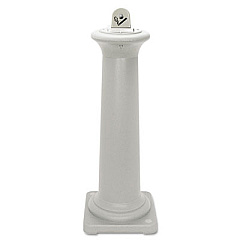 Rubbermaid Commercial GroundsKeeper Tuscan Receptacle, 13 x 13 x 38.38, Sandstone (9W300SST)