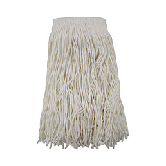 Boardwalk Mop Head, Premium Saddleback Head, Rayon Fiber, 24-Oz., White, 12/Carton (BWK324R)