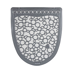 Boardwalk Urinal Mat 2.0, Rubber, 17.5 x 20, Gray/White, 6/Carton (BWKUMGW)