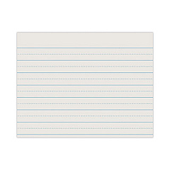 Pacon Alternate Dotted Newsprint Paper, 1" Two-Sided Long Rule, 8.5 x 11, 500/Pack (2621)