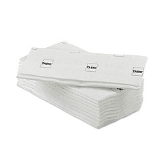 Diversey Taskisum Disposable Microfiber Mop, 17.7 x 4.9 White Microfiber Head, 25/Pack (D7523512)