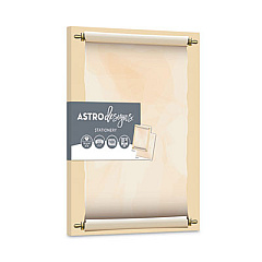 Astrodesigns Pre-Printed Paper, 28 lb Bond Weight, 8.5 x 11, Parchment and Scroll, 100/Pack (91160)