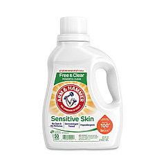 Arm & Hammer HE Compatible Liquid Detergent, Unscented, 67.5 oz Bottle, 6/Carton (3320050021)