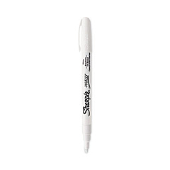 Sharpie Permanent Paint Marker, Fine Bullet Tip, White, Dozen (2107616)