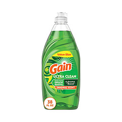 Dishwashing Liquid, Gain Original, 38 oz Bottle, 8/Carton (74346)