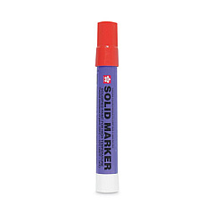 Sakura Solid Paint Marker, Bullet Tip, Red, Dozen (XSC19)