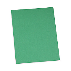 Universal Two-Pocket Portfolios with Tang Fasteners, 0.5" Capacity, 11 x 8.5, Green, 25/Box (UNV57117)