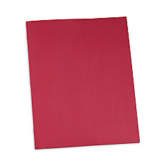 Universal Two-Pocket Portfolios with Tang Fasteners, 0.5" Capacity, 11 x 8.5, Red, 25/Box (UNV57118)