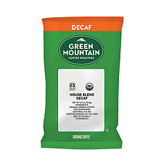 Green Mountain Coffee Fair Trade Organic House Blend Decaf Coffee Fraction Packs, 2.5oz, 50/Carton (5493)