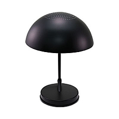 Ledu Incandescent Desk Lamp with Vented Dome Shade, 8.75"w x 16.25"d x 16.25"h, Matte Black (L563MB)