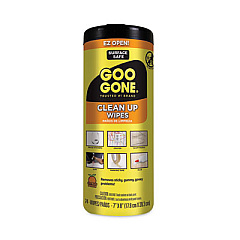 Goo Gone Clean Up Wipes, 8 x 7, Citrus Scent, White, 24/Canister (2000EA)