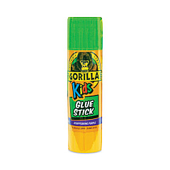 Gorilla School Glue Sticks, 0.21 oz/Stick, Dries Clear, 12 Sticks/Box (2605208BX)