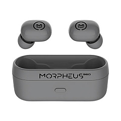 Morpheus 360 Spire True Wireless Earbuds Bluetooth In-Ear Headphones with Microphone, Dark Gray (TW1500G)
