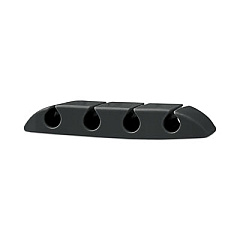 RCA Four Channel Cable Holder Black, 3" x 3", 3/Pack (RCCM4BKV)