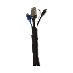 RCA Cable Management Spiral Wrap, 0.5" x 78", Black (RCCMCCP78V)