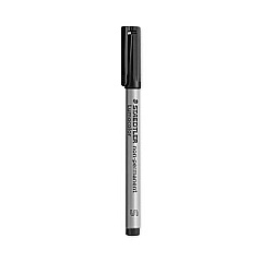Staedtler Lumocolor Non-Permanent Marker, Extra-Fine Bullet Tip, Black, 10/Pack (3119)