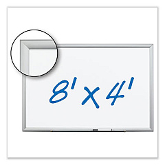 3M Porcelain Dry Erase Board, 96 x 48, Aluminum Frame (DEP9648A)