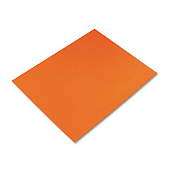 Pacon Four-Ply Railroad Board, 22 x 28, Orange, 25/Carton (54781)