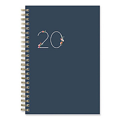 Blue Sky Ashlyn Weekly/Monthly Planner, Floral Artwork, 8 x 5, Navy Blue/Multicolor Cover, 12-Month (Jan to Dec): 2023 (139003)