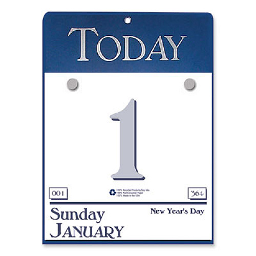 House of Doolittle Recycled Today Wall Calendar Refill, 6.5 x 9.13, White/Blue/Gray Sheets, 12-Month (Jan to Dec): 2023 (31023)