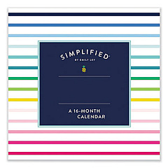 Mead Simplified by Emily Ley Wall Calendar, Assorted Artwork, 12 x 12, White/Multicolor Sheets, 12-Month (Jan to Dec): 2023 (DDW3712823)
