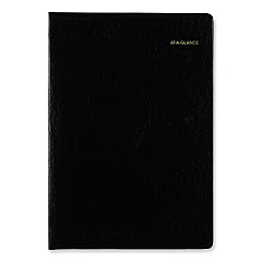 AT-A-GLANCE Eight-Person Group Daily Appointment Book, 11 x 8.5, Black Cover, Two-Volume 12-Month Format (Jan to June, July to Dec): 2023 (702127323)