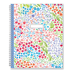 Blue Sky Floral Ditsy Dapply Weekly/Monthly Lesson Planner, Two-Page Weekly Spreads (Nine Classes), 11 x 8.5, 2022 to 2023 (132002A23)