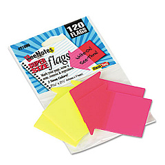 Redi-Tag SeeNotes Transparent-Film Arrow Page Flags, Neon Assorted, 60/Pad, 2 Pads (21095)