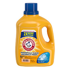 Arm & Hammer Dual HE Clean-Burst Liquid Laundry Detergent, 144.5 oz Bottle, 4/Carton (3320050022)