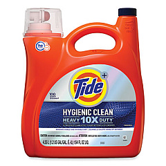Tide Hygienic Clean Heavy 10x Duty Liquid Laundry Detergent, Original, 154 oz Bottle, 4/Carton (25832)