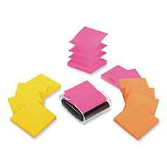 Post-it Pop-up Notes Super Sticky Pop-up Dispenser Value Pack, For 3 x 3 Pads, Black/Clear, Includes (12) Rio de Janeiro Super Sticky Pop-up Pad (R33012WDVA)