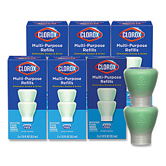 Clorox Multipurpose Degreaser Cleaner Refill Pods, Crisp Lemon Scent, 2 Pods/Box, 8 Boxes/Carton (60161)
