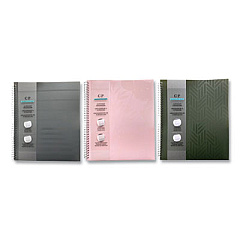 Carolina Pad Noted Neutrals Glossy 10-Pocket Portfolio Folder, 11 x 8.5, Assorted (93005)