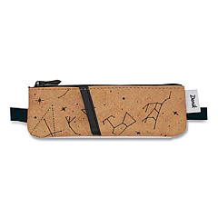 Denik Constellation Zipper Vegan Leather Notebook Pouch, 2 x 6.5, Brown/Black (NBPOUCH573)