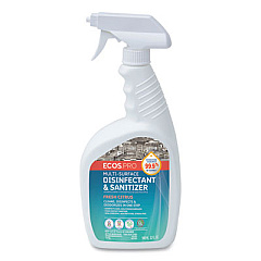 ECOS PRO Multi-Purpose Disinfectant & Sanitizer, Fresh Citrus Scent, 32 oz Spray Bottle (PL963506)