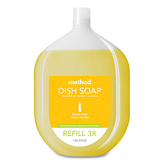 Method Dish Soap Refill Tub, Lemon Mint Scent, 54 oz Tub (328100)