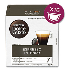 NESCAF Dolce Gusto Espresso Intenso Coffee Capsules, 16/Box (33907)